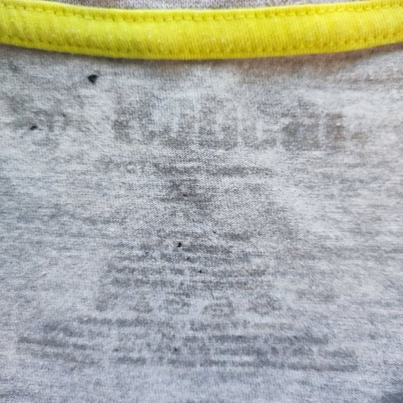 Bobcat T-shirt white with neon stripe on the shoulder men's size XL - Picture 4 of 4